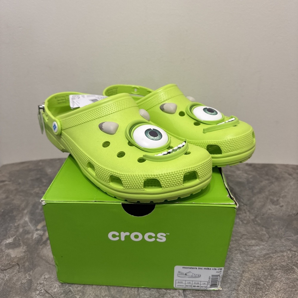 Crocs Classic Clog Mike Wazowski Disney Monsters Inc. 210875-90H Men's 13M NWT